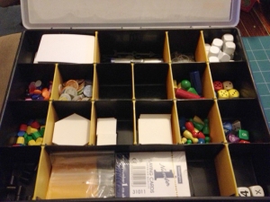 Board game components box